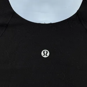 Lululemon Black Align Tank Top Nulu Light‎ Support Built In Bra Size 2 LW1DTMS thumbnail 3