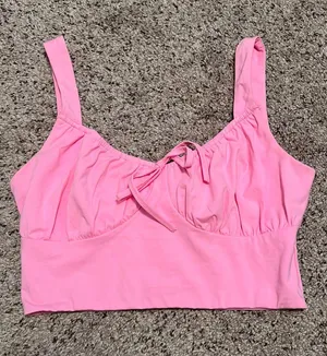 Tiger Mist Pink Crop Top thumbnail 1