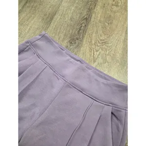 Kinesis Pull-On Pleated Cropped Scuba Pants Purple Lilac Size Medium thumbnail 2