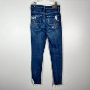 American Eagle Ne(x)t Level Super High Rise Jegging Distressed Skinny Jeans 2S thumbnail 6