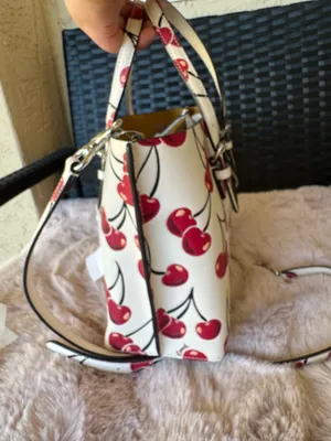 NWT ❤️ Coach Mollie Tote Bag 25 With Cherry Print thumbnail 10