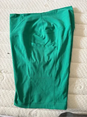 Yogalicious High-Rise Bike Shorts in Teal Green thumbnail 4
