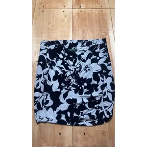 Lauren Ralph Lauren Navy Blue White Floral Ruched Sheath Dress Womens size 2‎ thumbnail 3