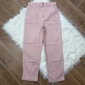 Madewell Classic Straight crop pants in wisteria dove thumbnail 3