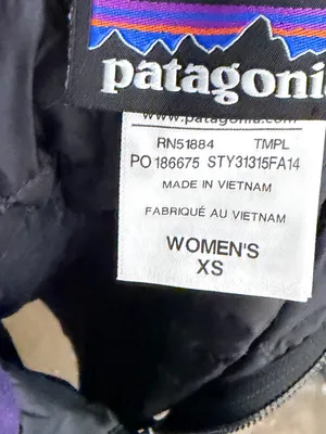 Patagonia Black & Purple Hybrid Vest thumbnail 5