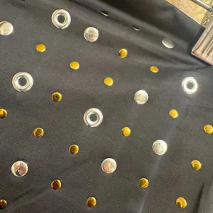 Faded Rose Black Silver Gold Studded Tube Top Small NWT thumbnail 5