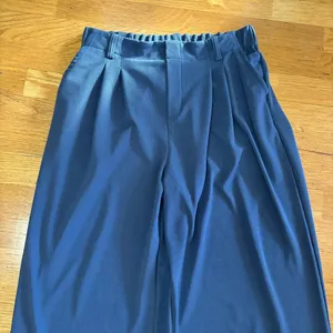 🚩SOLD🚩Halara High Waisted Pockets Career Wide Leg Preppy Lounge Wide Leg Pants L thumbnail 2