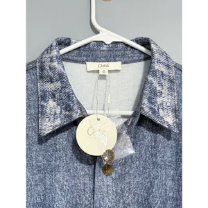 NWT Oddi Acid Washed Chambray Denim Jumpsuits Size Medium Casual thumbnail 7