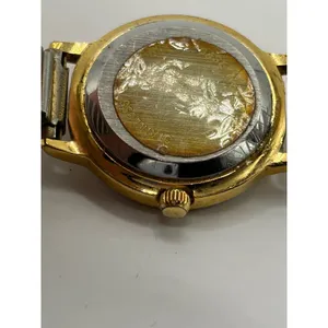 Linens n Things Quartz Gold Tone Stretch‎ Band Watch Roman Numerals thumbnail 5