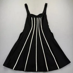 Anthropologie Black White Striped Textured Fit Flare Dress Size 4‎ NWT thumbnail 15