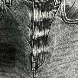 Slvrlake London High Rise‎ Straight Moonlight Destructed Black Acid Washed Jeans thumbnail 5