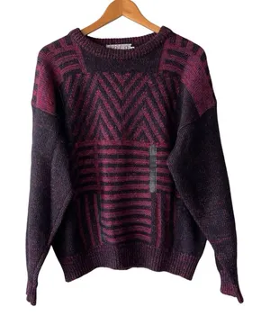 Vintage Natural Knitwear Polo Mohair & Wool Crewneck Sweater thumbnail 1