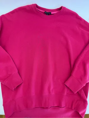 Beyond Yoga LuxeFleece Oversized Sweatshirt in Vivid Pink Mulberry thumbnail 4