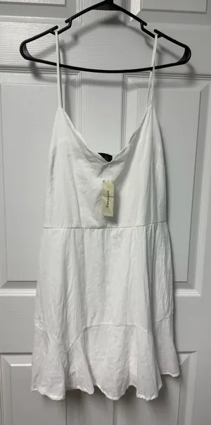 Francesca's Cream White Lightweight Dress Size XL thumbnail 1