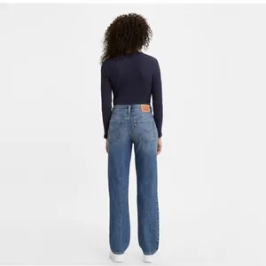 Levi‘s Low Pro Straight Jeans Sz 26 High Rise Distressed Medium Blue‎ Wash thumbnail 3