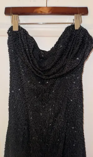 Oh Polly Dress Black Embellished thumbnail 4