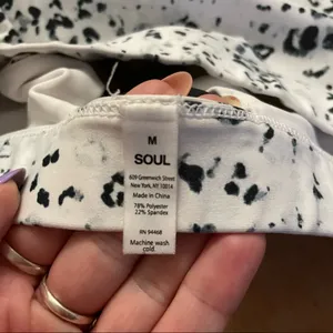 Soul by SoulCycle snow leopard set bra thumbnail 3