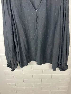 Old Navy Textured Long Sleeve Peasant Top Plus Size XXL thumbnail 4