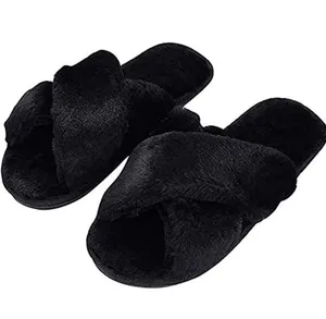 Black Slippers Size 8.5 thumbnail 2
