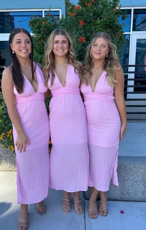 Pink Long Dress thumbnail 1