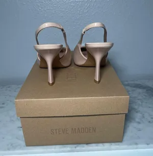 Mango Elegant Pink Slingback Heels thumbnail 4