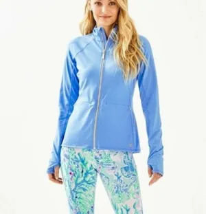 Lilly Pulitzer luxletic kapri striped zip up hoodie size xxs thumbnail 8