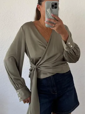 ZARA Satin  Top thumbnail 1