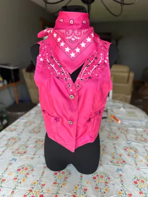 Barbie Halloween Western Costume Pink thumbnail 3