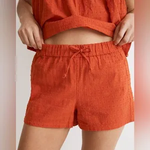 Madewell women’s Swiss Dot Babydoll Pajama Shorts orange Size XXS thumbnail 1