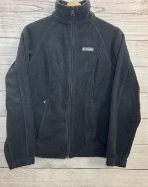 Columbia Sweater Women's Size S Full Zip Black Fleece Jacket Mock Neck Outdoor thumbnail 1