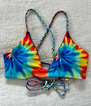 Zaful Tie-Dye Bikini Top thumbnail 1