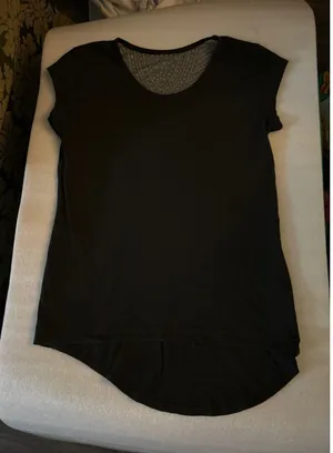 Victoria's Secret Black Sheer Pattern Sequin Short Sleeve Top S Retro Girl Glam thumbnail 1