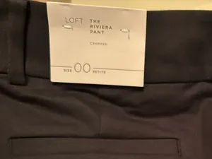 New, LOFT Riviera Cropped Casual Slack Pants thumbnail 2