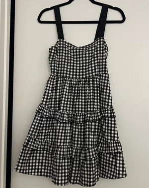 Nwt- Zara Gingham Baby Doll Dress thumbnail 7