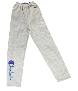 Champion Eco Authentic Women Small Gray Cheerleader Graphic Sweatpants‎ Small thumbnail 1
