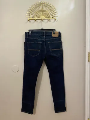 Abercrombie & Fitch Men's Navy Slim Jeans thumbnail 2