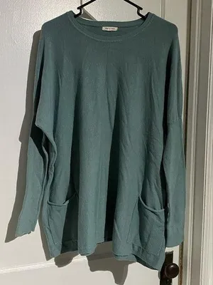 Women’s Tea & Rose M/L Mint Green Sweater with front pockets. Like new. thumbnail 1