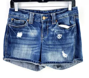 Gap Booty Denim Destroyed Jean Shorts 100% Cotton thumbnail 1
