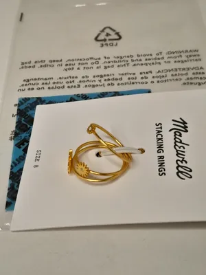 Madewell stacking Ring Set size 8 thumbnail 5