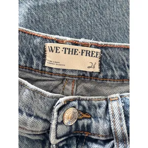 We The Free Risk Taker High Rise Straight Leg Jeans Blue Light Wash Size 28 thumbnail 5