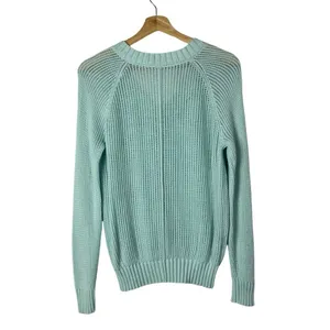 Ann Taylor LOFT Light Blue V-Neck Pullover Sweater S‎ thumbnail 2