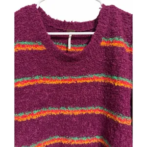 Free People Best Day Ever Striped Sweater‎ Women's Size Large thumbnail 3