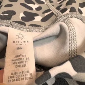 Aerie‎ Offline Goals Hi-Rise 7/8 Leggings Leopard Print Athleisure Size Medium thumbnail 5