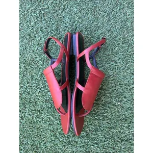 Longchamp’s New Collection of Flat Sandals, Burgundy, Size EU41/US10, NWOT thumbnail 5