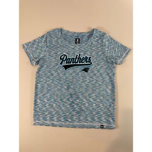 New Era NFL Team Apparel Womens Blue Heather Carolina Panthers Tee Shirt Size M thumbnail 9