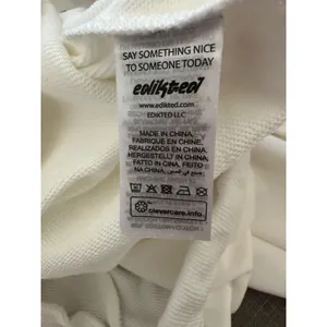 EDIKTED 06 Wide Leg Cotton Blend Drawstring Sweatpants size small white thumbnail 5