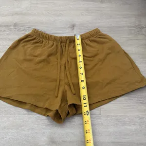 Zara Green/Brown Linen Shorts thumbnail 2
