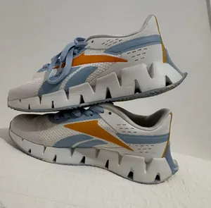 Reebok women’s White/Blue/Orange Mesh Low Top Sneakers US 6 FY9911 thumbnail 1