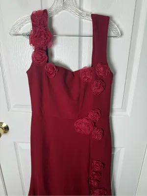 Elliatt Evanora Floral Gown in Red L thumbnail 4