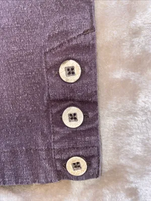Patagonia Brown Capris with wood buttons thumbnail 3
